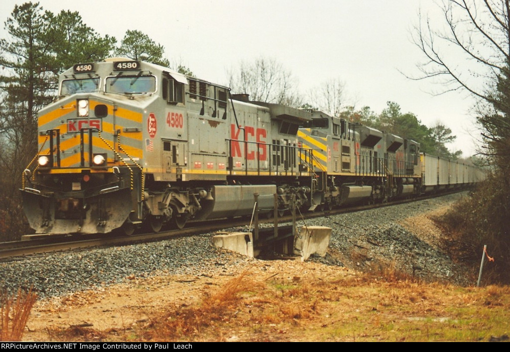 Empty coal train rolls west